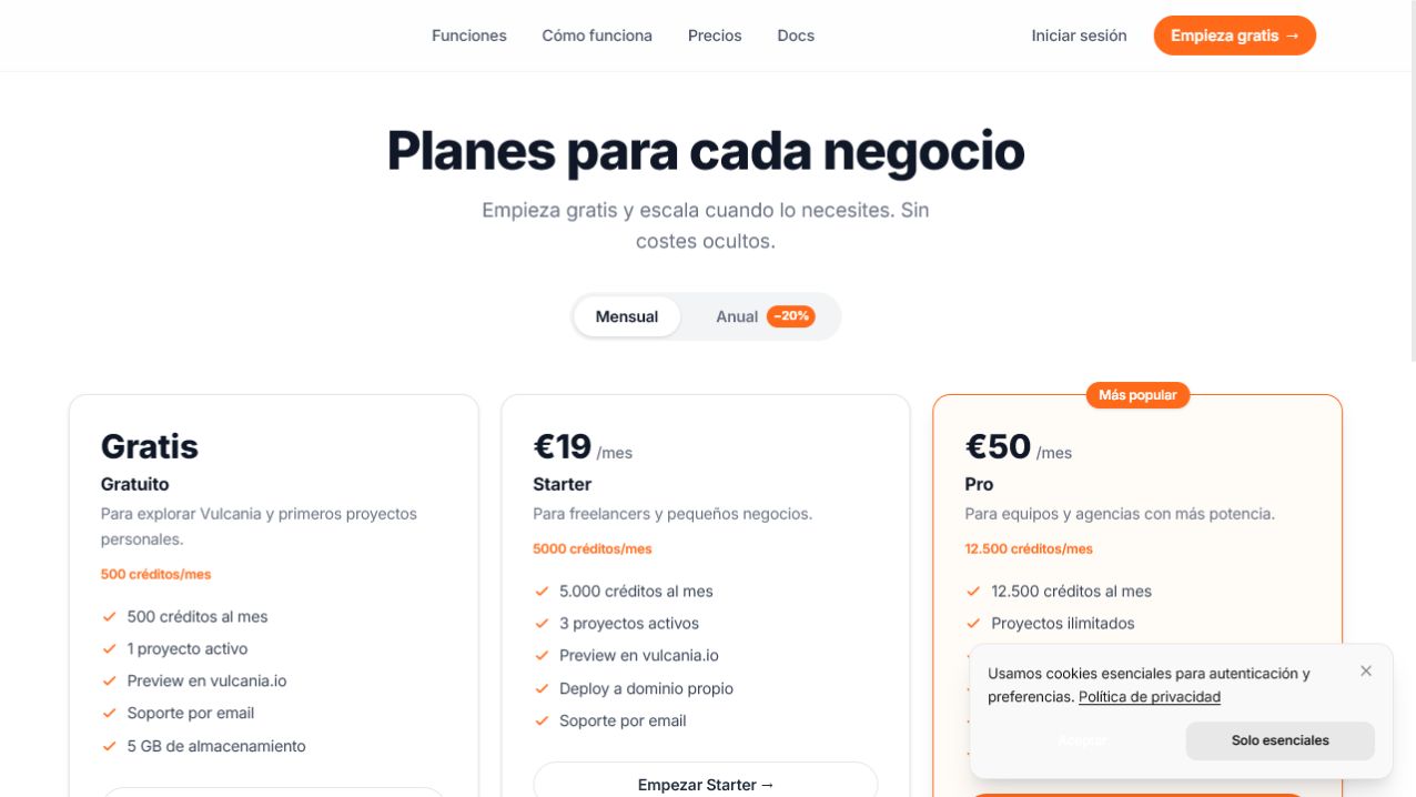 Captura de Creditos, planes y limites